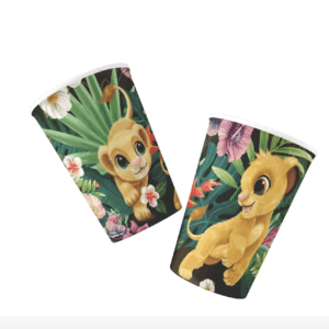 Animales de la selva vasos x 8un.