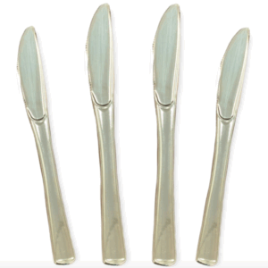 Cuchillo reforzado premium oro x 10 un.