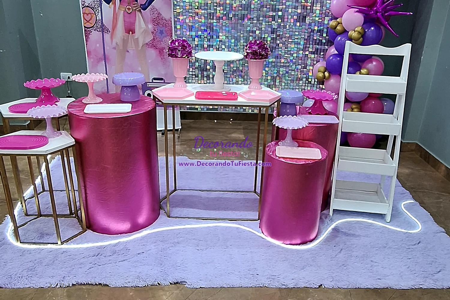 Vista principal de cumpleaños de Luli Pampín